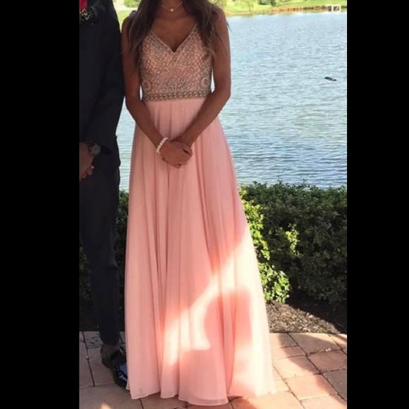 Pink/ Rose Gold Prom Dress - Picture 3 of 6